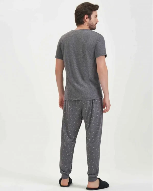 pijama manga curta masculino