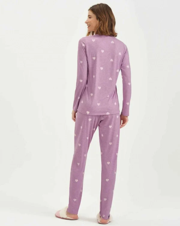 pijama manga longa