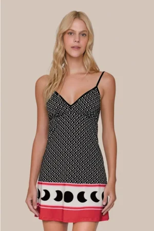 Camisola Feminina com Alça Regulável e Decote V Silver Moon