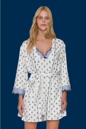 Camisola de Alça + Chambre Especial Soft Blue