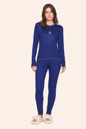 Pijama Slim Feminino com Bordado Cosmic Dust
