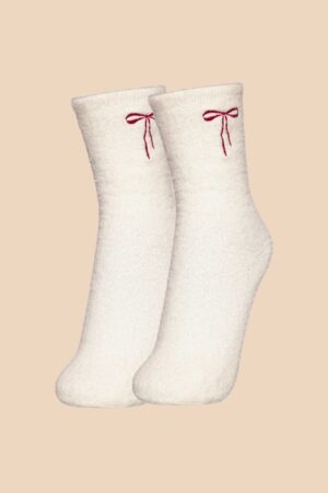 Meia Peluciada com Bordado Tied In Magic