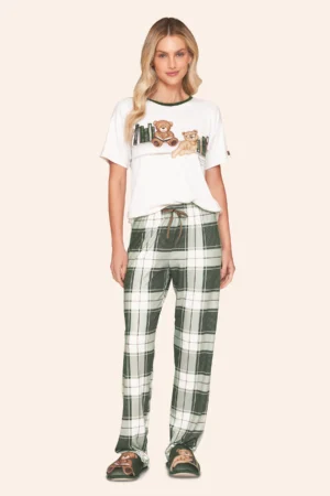 Pijama Casual Feminino Xadrez BB Moment