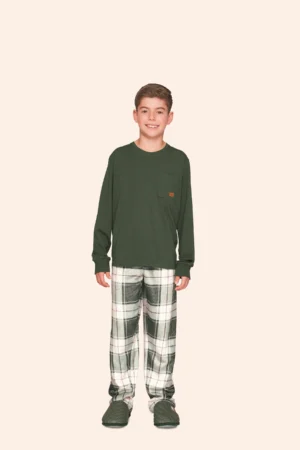 Pijama Comfort Infantil Masculino Xadrez BB Moment