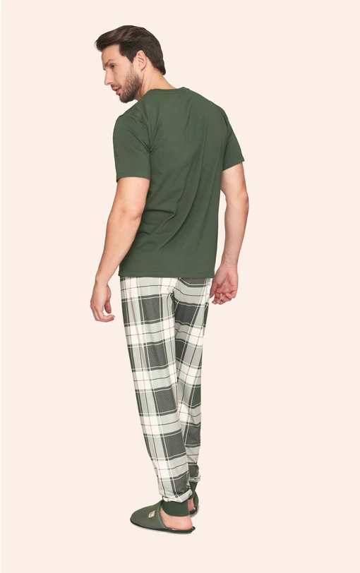 Pijama Casual Masculino Xadrez BB Moment - Imagem 2