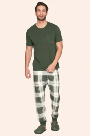 Pijama Casual Masculino Xadrez BB Moment