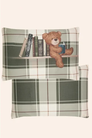 Kit com 2 Fronhas Xadrez BB Moment
