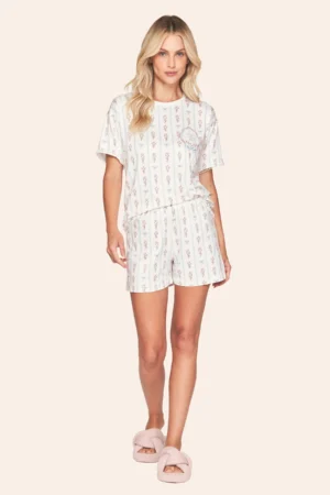 Pijama Curto Feminino All Print Beauty Flow