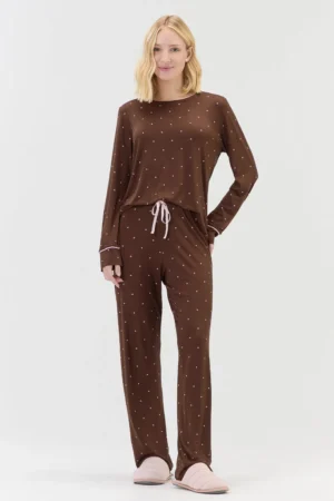 Pijama Feminino Manga Longa com Calça