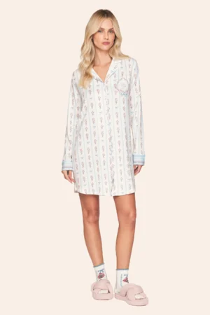Camisola Aberta Manga Longa All Print Beauty Flow