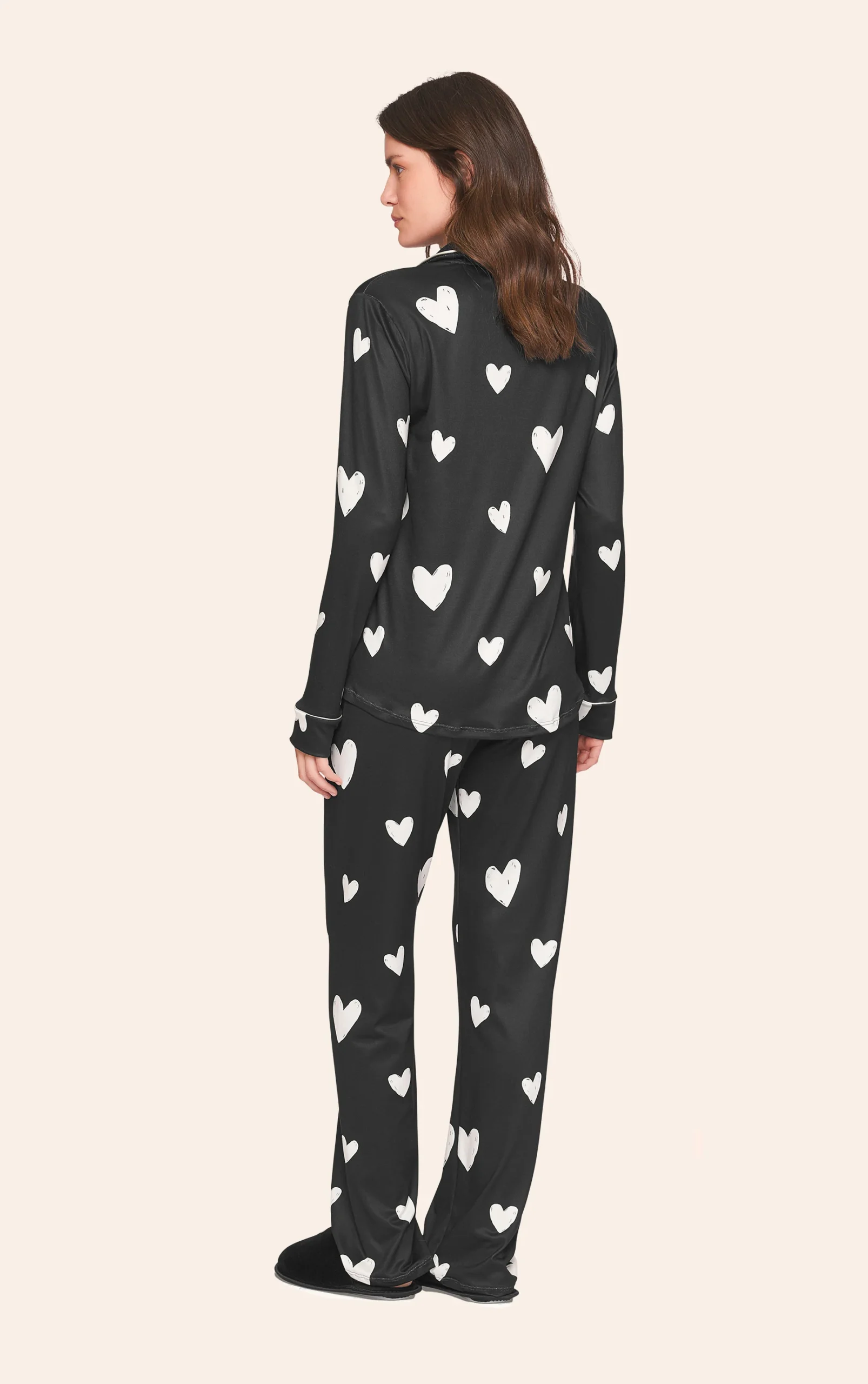 Pijama Aberto Feminino Estampado In Love - Imagem 3