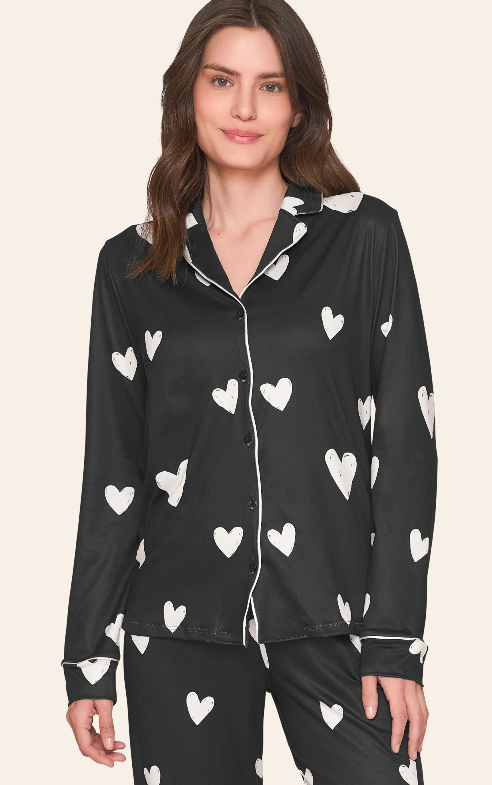 Pijama Aberto Feminino Estampado In Love - Imagem 2