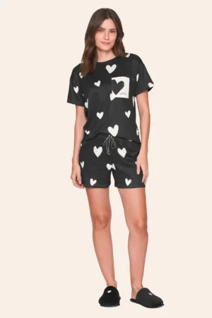 Pijama Curto Feminino In Love